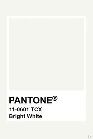 Pantone Bright White usado no projeto Superfície Viva