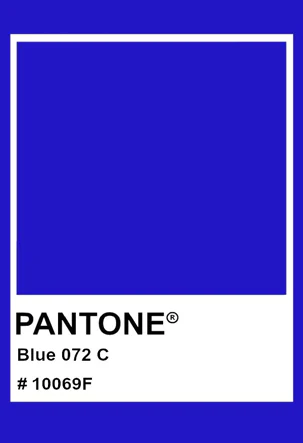 Pantone Blue 072 C usado no projeto Superfície Viva